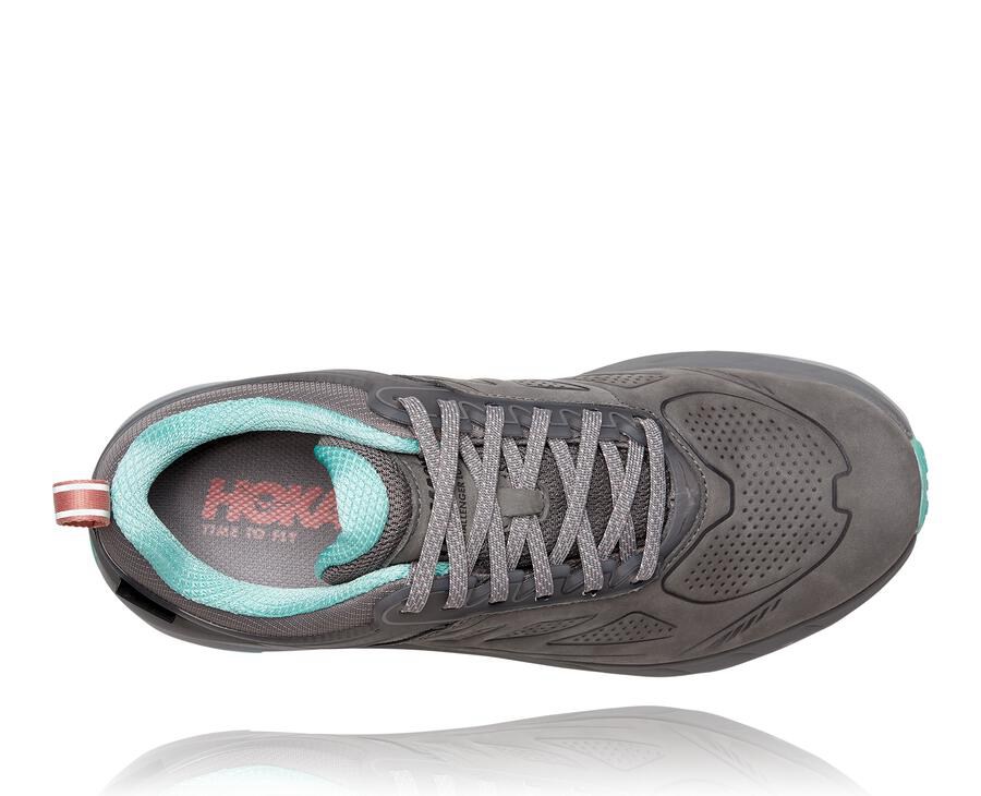 Zapatillas Trail Hoka One One Mujer - Challenger Bajas Gore-Tex - Gris - UHI238540